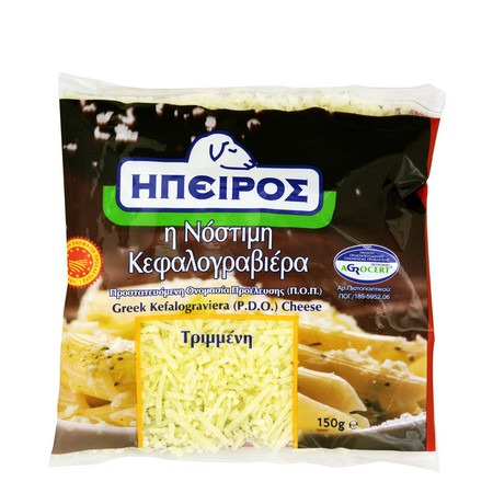 ΤΥΡΙ ΤΡΙΜΜΕΝΟ ΚΕΦΑΛΟΓΡΑΒΙΕΡΑ (150g) ΗΠΕΙΡΟΣ Η ΝΟΣΤΙΜΗ ΚΕΦΑΛΟΓΡΑΒΙΕΡΑ - ΑΠΟ ΠΡΟΒΕΙΟ ΓΑΛΑ