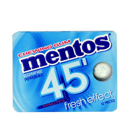 MENTOS 45 PEPPERMINT BLISTER 18gr