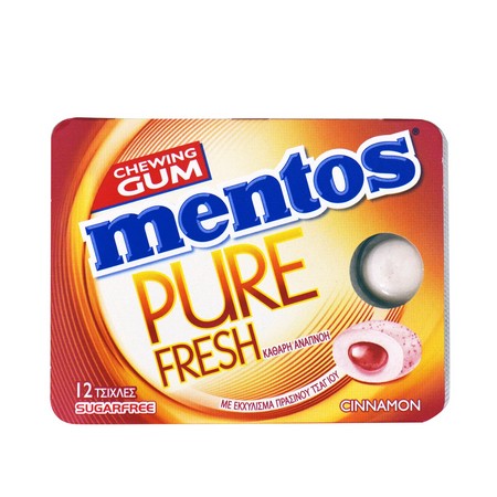 MENTOS PURE FRESH BLISTER CINNAMON 18gr