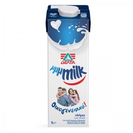 Δέλτα MMMilk Οικογενειακό Γάλα Υψηλής Παστερίωσης 3.5% Λιπαρά 1lt