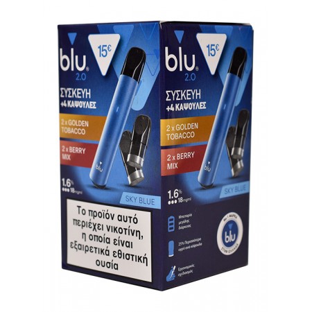 BLU 2.0 TRIAL KIT BLUE TOBACCO - BERRY 1.6%