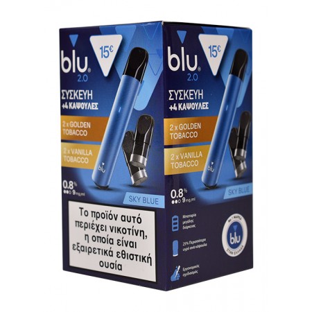 BLU 2.0 TRIAL KIT BLUE TOBACCO - VANILLA 0.8%