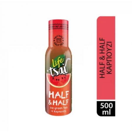 LIFE TSAI HALF &HALF ICE GREEN TEA+WATERMELON 500ml
