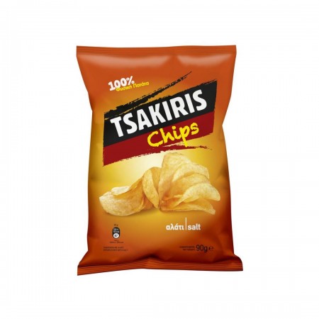 TSAKIRIS Chips με Αλάτι 80gr