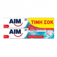 AIM ΟΔΟΝΤΟΚΡΕΜΑ FAMILY PROTECT 2X75ml