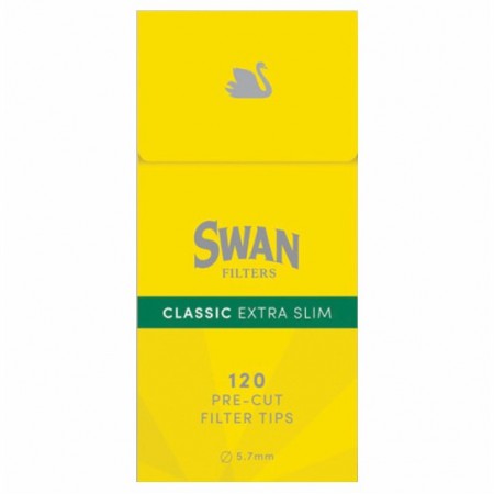 Swan Φιλτράκια Classic Extra Slim Κίτρινο 5.7mm 