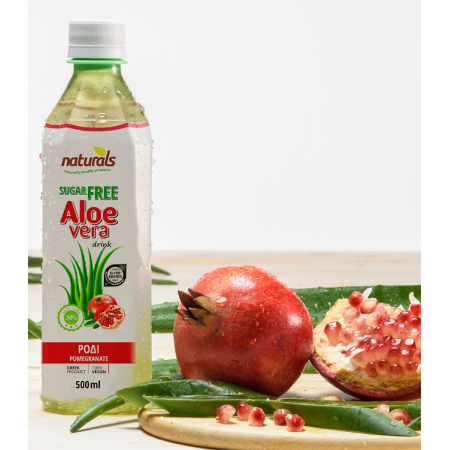 NATURALS ALOE VERA ΧΥΜΟΣ ΡΟΔΙ 500ML