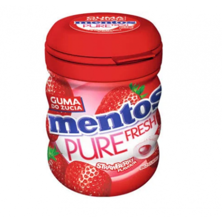 MENTOS PURE FRESH MEDIUM BTL STRAWBERRY 60GR