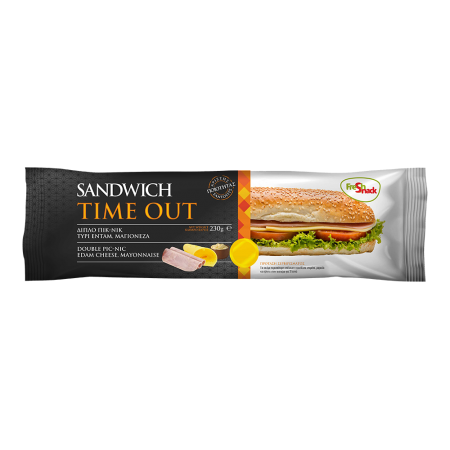 FRESH SNACK SANDWICH TIME OUT Διπλό πικ-νικ, τυρί Ένταμ, μαγιονέζα 230GR