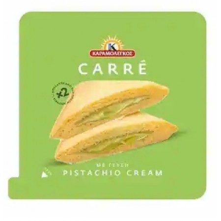  ΚΑΡΑΜΟΛΕΓΚΟΣ CARRE PISTACHIO CREAM 100ΓΡ