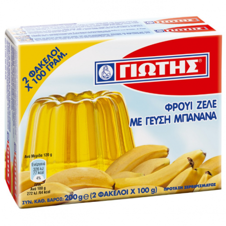ΦΡΟΥΙ ΖΕΛΕ ΣΕ ΣΚΟΝΗ (2x100g) ΜΠΑΝΑΝΑ ΓΙΩΤΗΣ